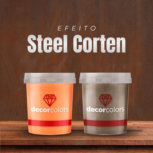 Kit Efeito Steel Corten - Decor Colors